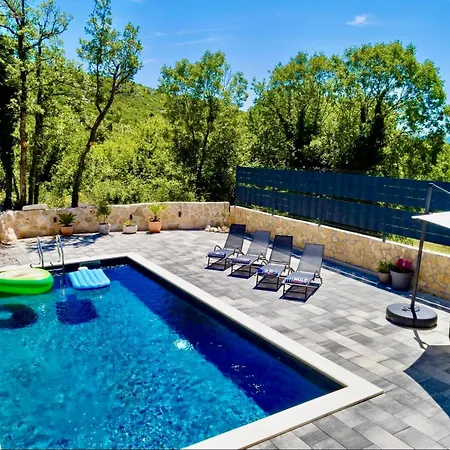Luxury Villa Andrea Vrzika In Forest Near The Sea Zagvozd Exterior photo